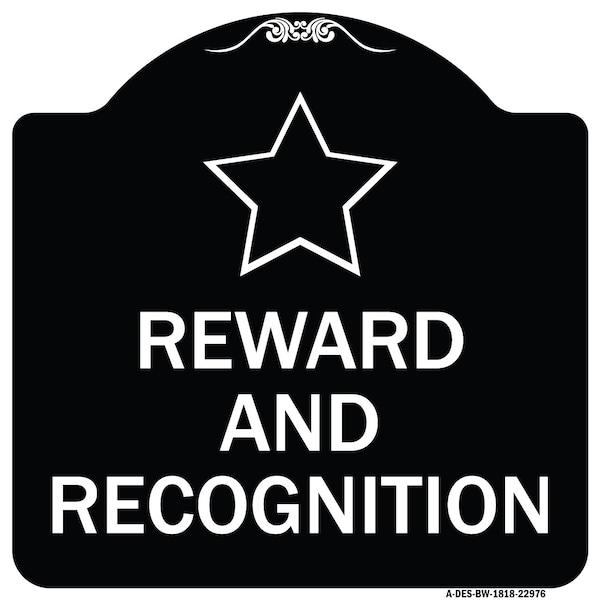 Reward and Recognition Heavy-Gauge Aluminum Architectural Sign, 18" x 18", BW-1818-22976